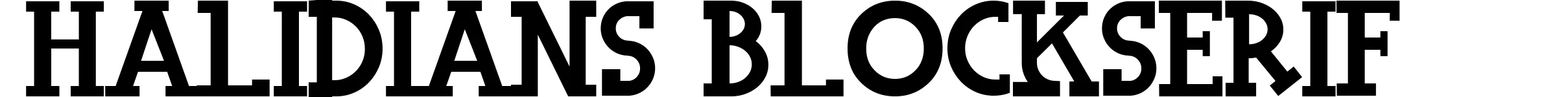 Halidians Blockserif