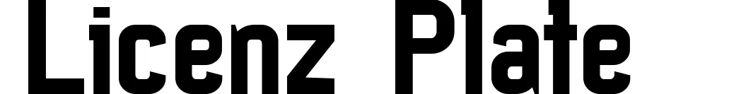 Licenz Plate