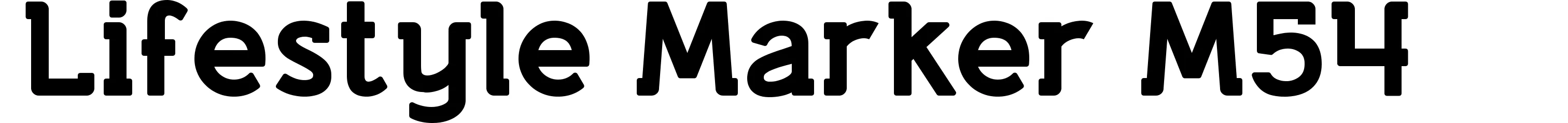 Lifestyle Marker M54