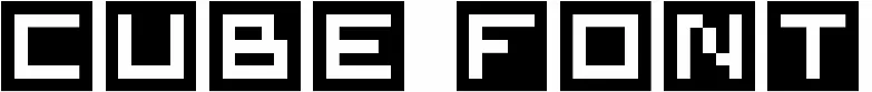Cube Font