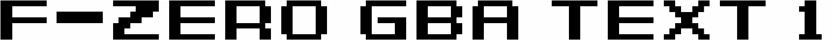 F-Zero GBA Text 1