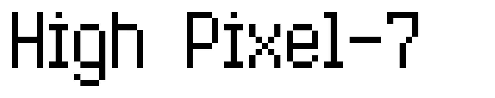 High Pixel-7