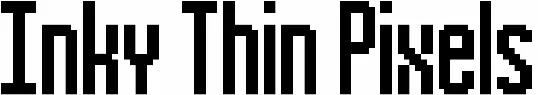 Inky Thin Pixels