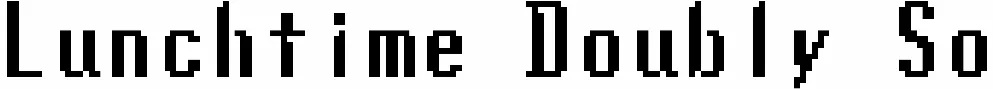 Lunchtime Doubly So