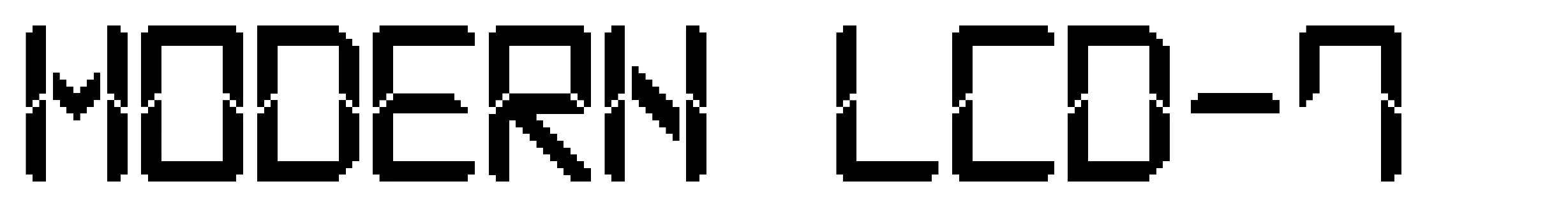 Modern LCD-7