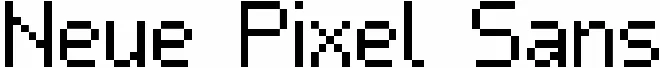 Neue Pixel Sans
