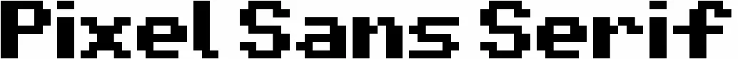 Pixel Sans Serif