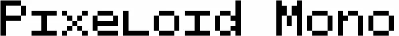Pixeloid Mono