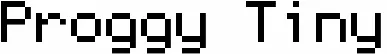 Proggy Tiny