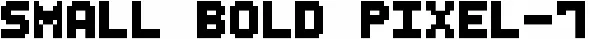 Small Bold Pixel-7