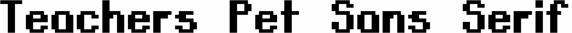 Teachers Pet Sans Serif