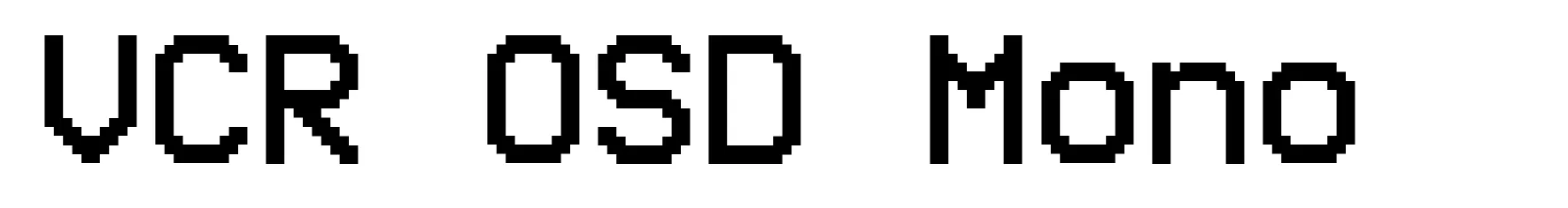 VCR OSD Mono
