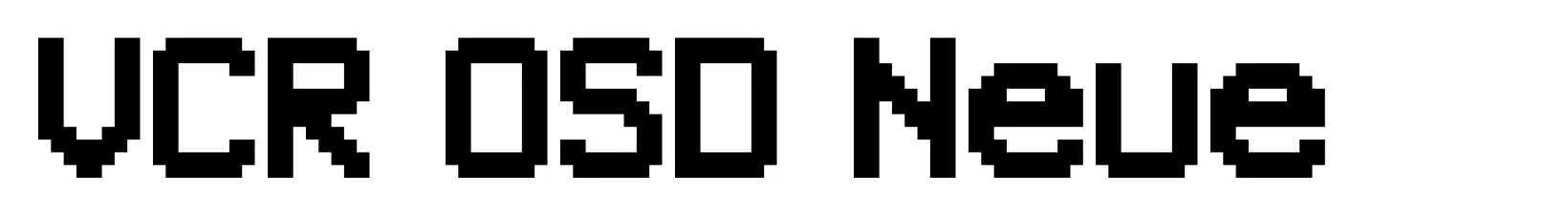 VCR OSD Neue