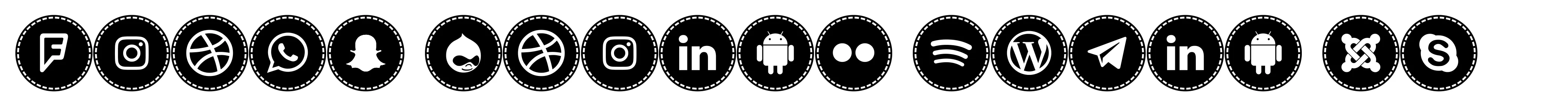 Icons Social Media 16