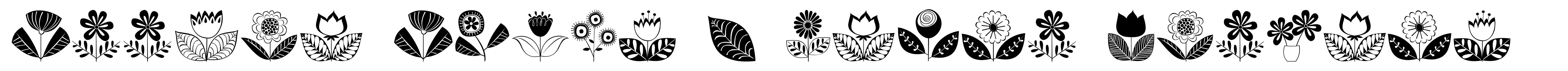 Doodle Dings 2 Retro Flowers