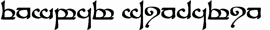 Tengwar Sindarin