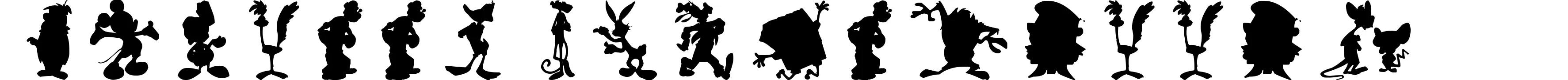 Cartoon Silhouettes