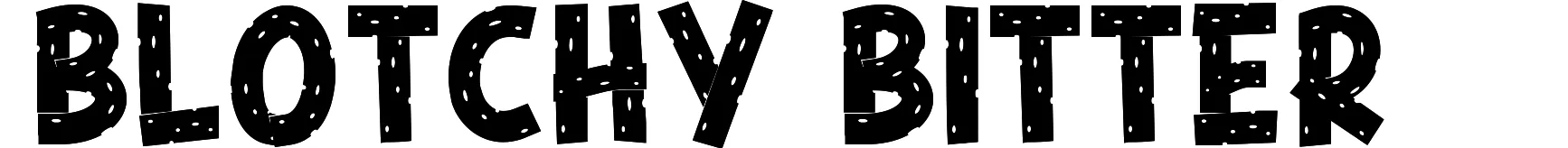 Blotchy Bitter