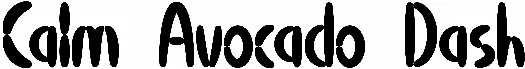 Calm Avocado Dash