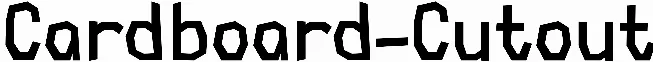 Cardboard-Cutout