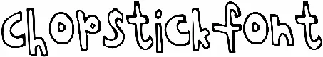 Chopstickfont