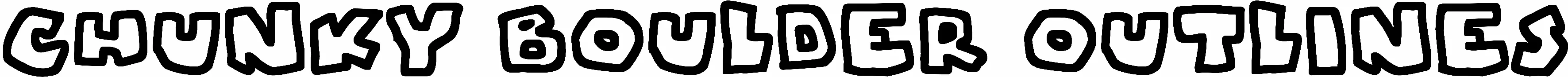 Chunky Boulder Outlines
