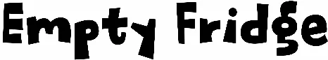 Empty Fridge