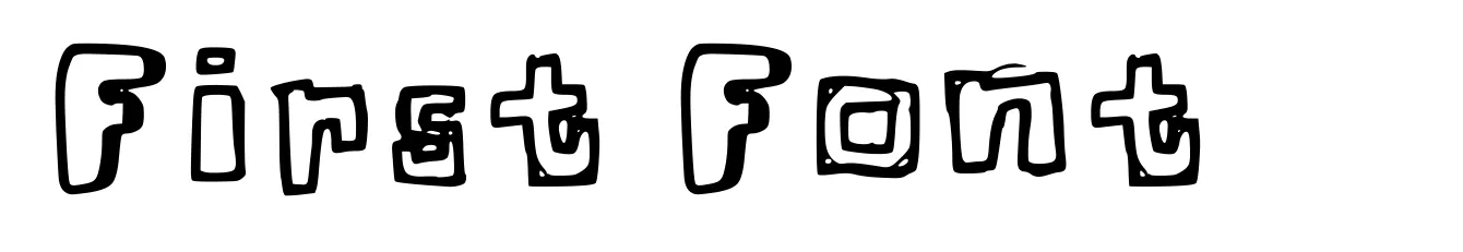 First Font