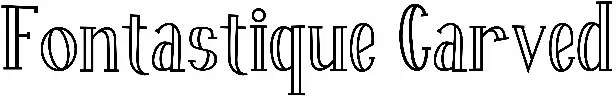Fontastique Carved