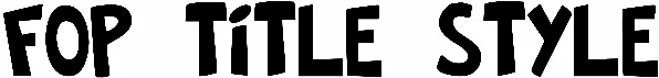 FOP Title Style