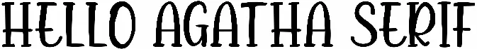 Hello Agatha Serif
