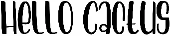 Hello Cactus