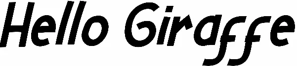 Hello Giraffe