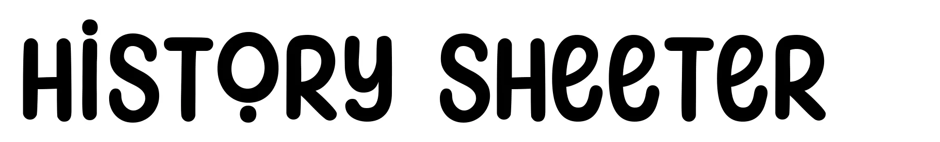 History Sheeter