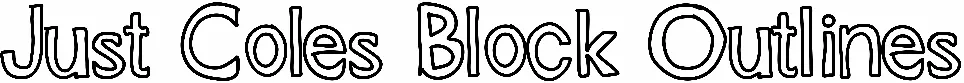 Just Coles Block Outlines