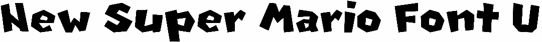 New Super Mario Font U