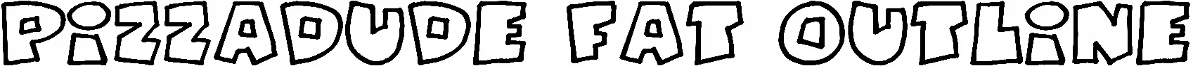 Pizzadude Fat Outline