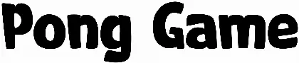 Pong Game