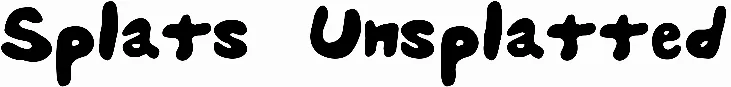 Splats Unsplatted