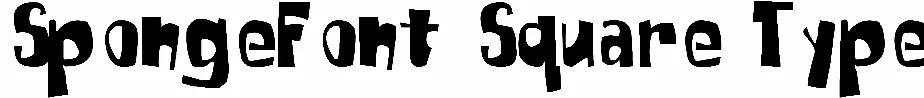 SpongeFont Square Type