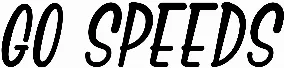 Go Speeds