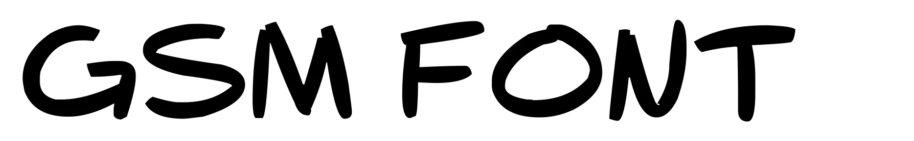 GSM Font