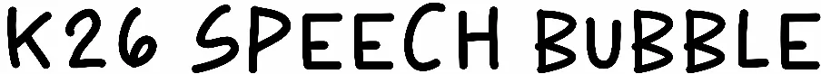 K26 Speech Bubble