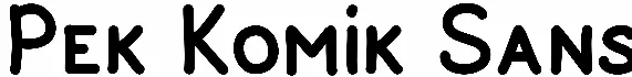 Pek Komik Sans