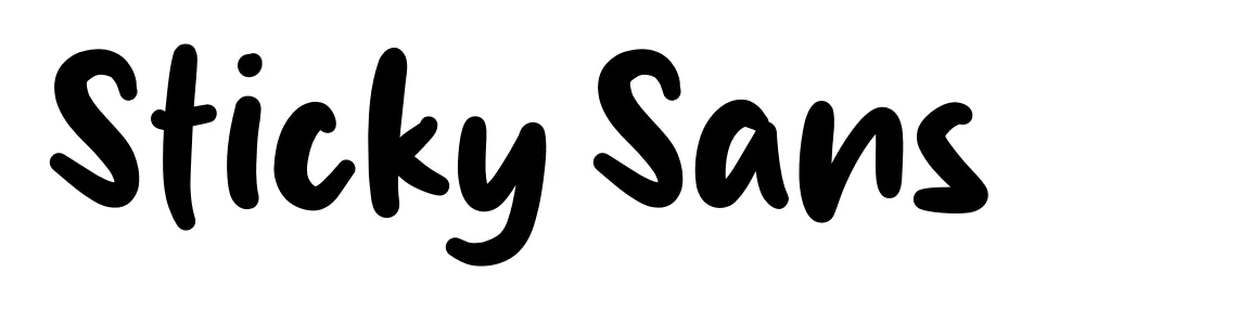 Sticky Sans