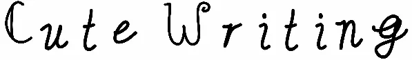 Cute Writing