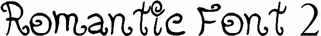 Romantic Font 2