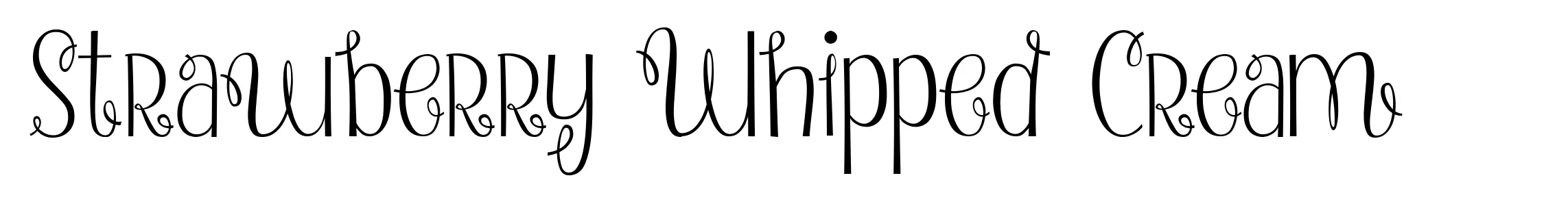 Strawberry Whipped Cream