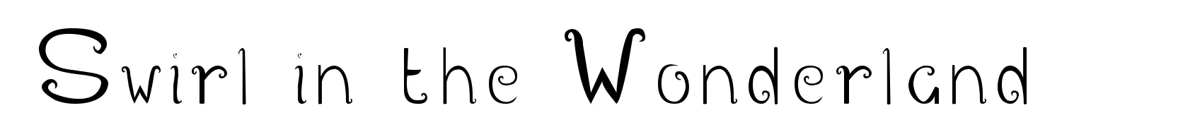 Swirl in the Wonderland