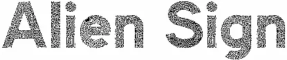 Alien Sign